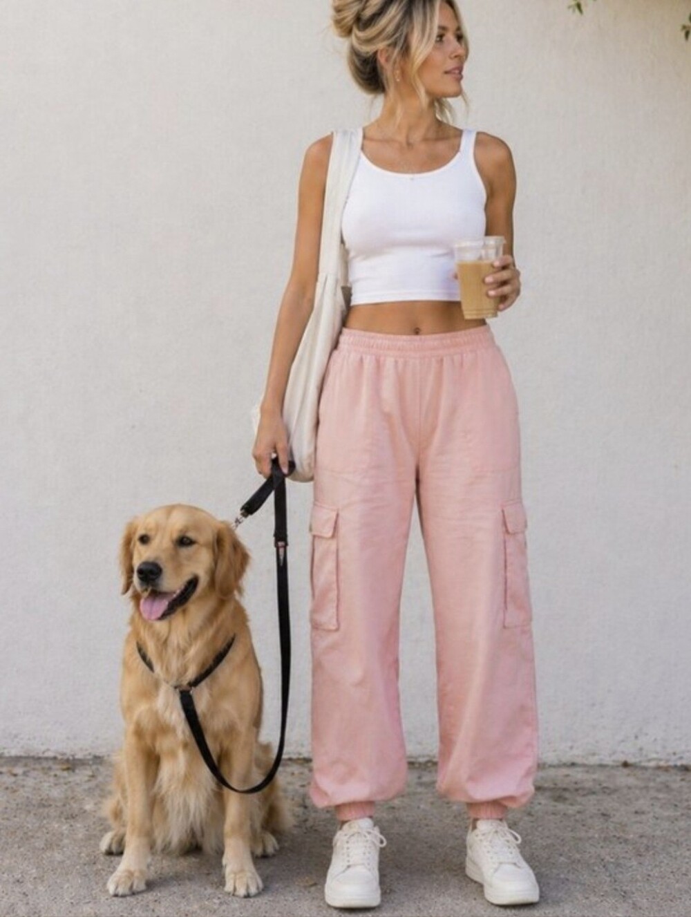 Free People Movement Peach Cargo Jogger Pants Womens Activewear Yoga Casual S